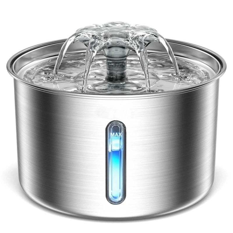 

Stainless Steel Cat Water Fountain Pet Automatic Water Dispenser for Dog Cat Drinking Pet supplies Filter System