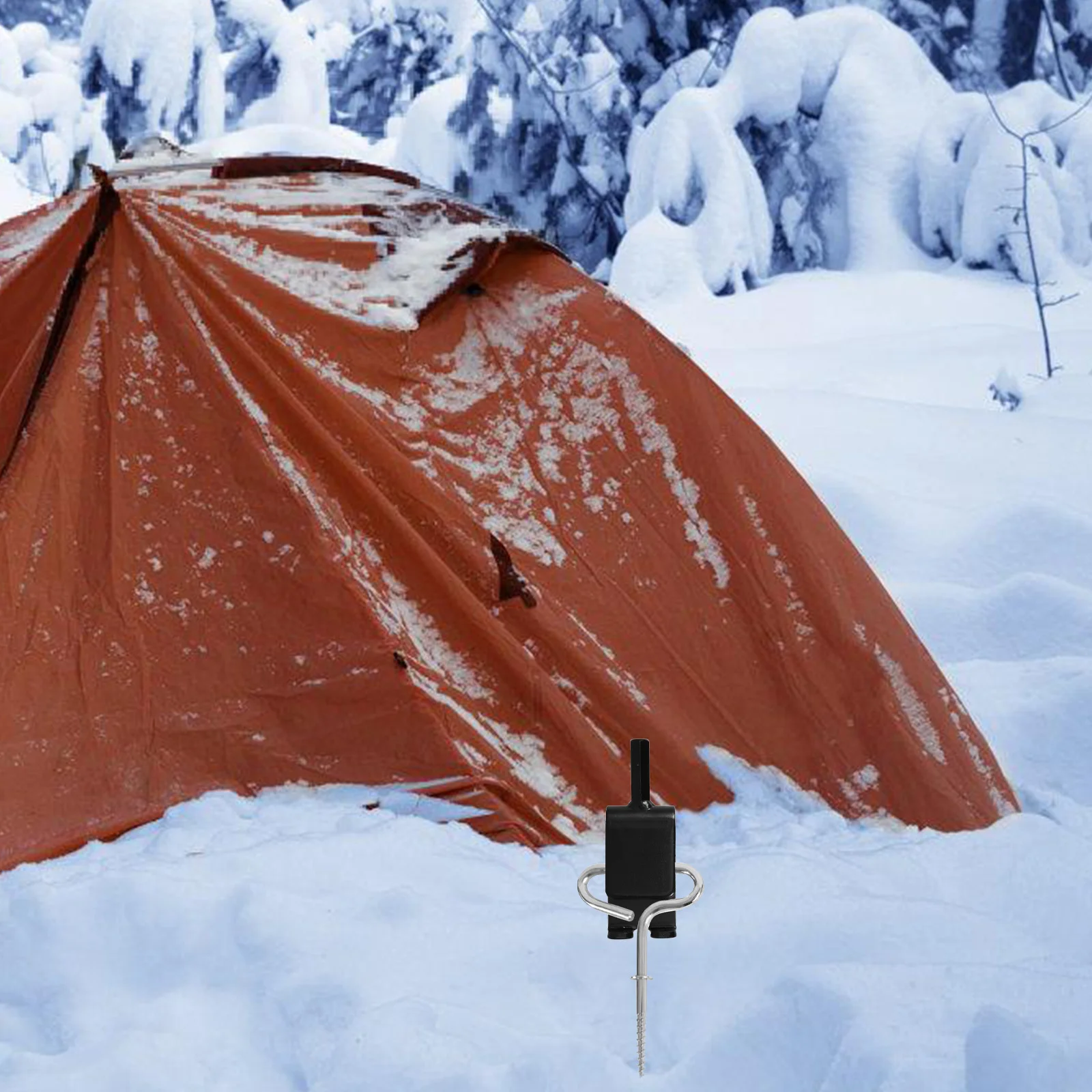 

Ice Fishing Heavy Duty Ice Anchor Drill Tool Kit Electric Adapter for Winter Shelter Stability Outdoor Use