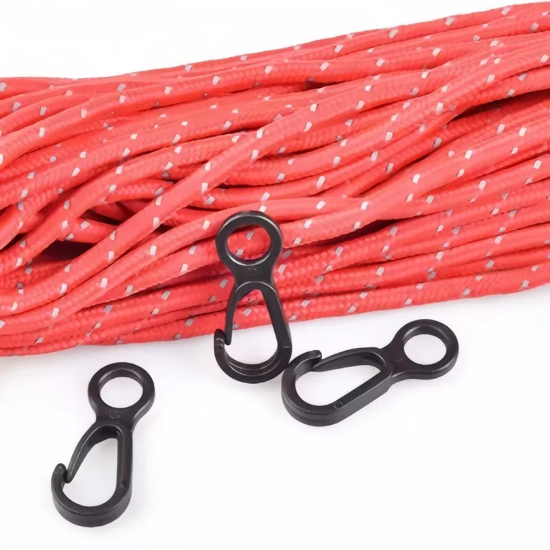 46 pcs Snap Hooks, Durable and Easy to Clip, for Camping Lights, Keys and Backpack Accessories, Easy to Install