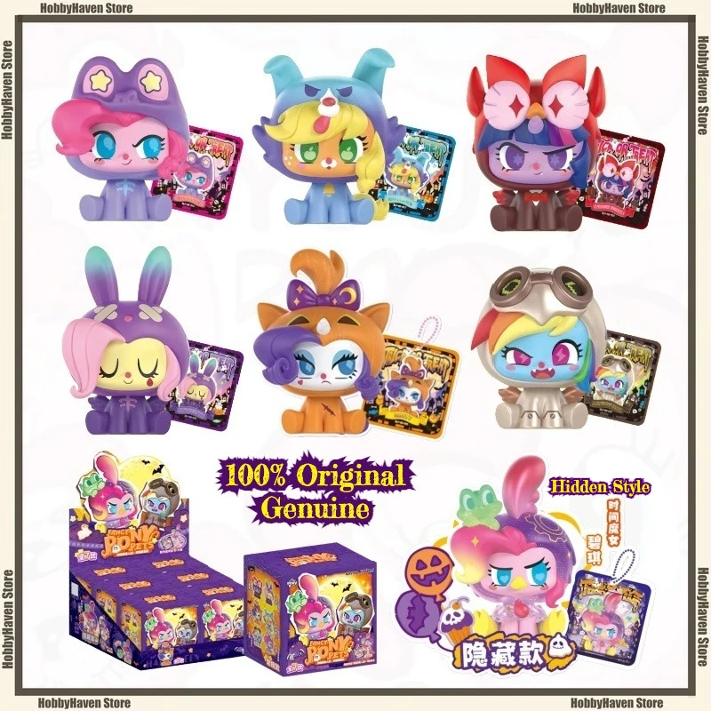 

В наличии Карточная игра My Little Pony Click Мини-кукла Nightmare Dress Up Night Официальная натуральная периферийная кукла Коллекция Подарок