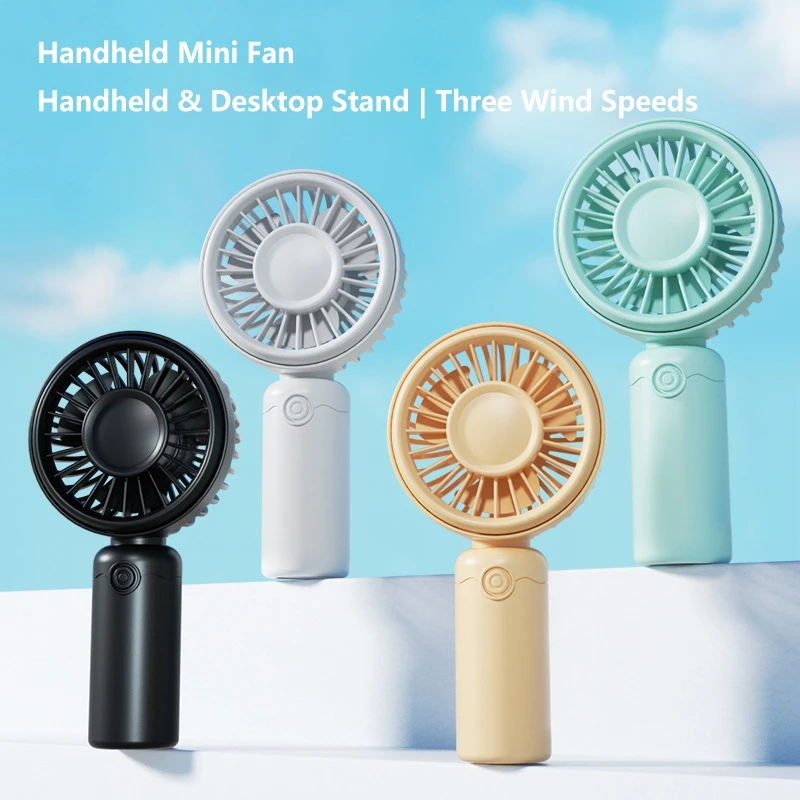 2026 Cute Mini Handheld Fan Portable Pocket Size Low Noise Electric Fan Lightweight Small Fan For Student Gift Outdoor Use