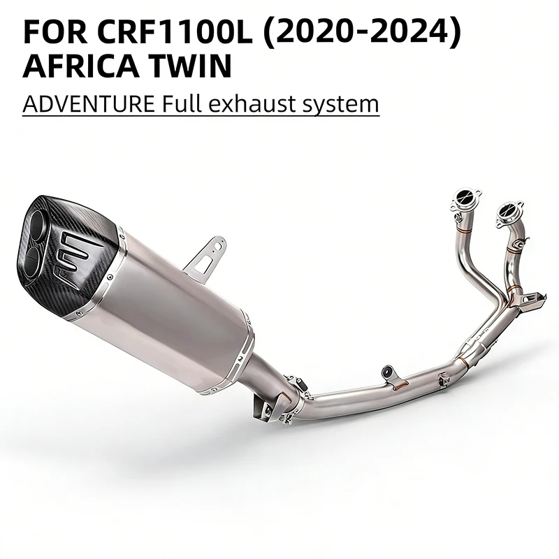 High Quality motorcycle parts slip-on Full Exhaust System for HONDA CRF1100 CRF1100L AFRICA TWIN EXHAUSTS 2020-2024 Years