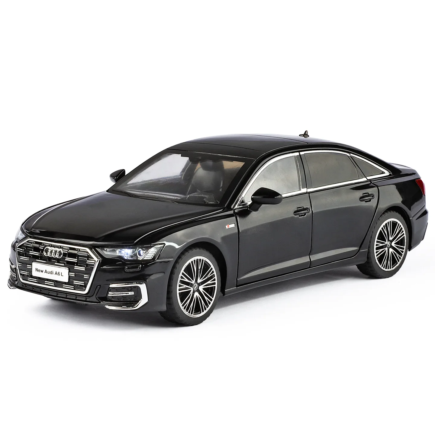 1:24 Audi A6L modèle de voiture moulé sous pression sous licence en alliage-voiture jouet de simulation officielle pour garçons, cadeau et affichage