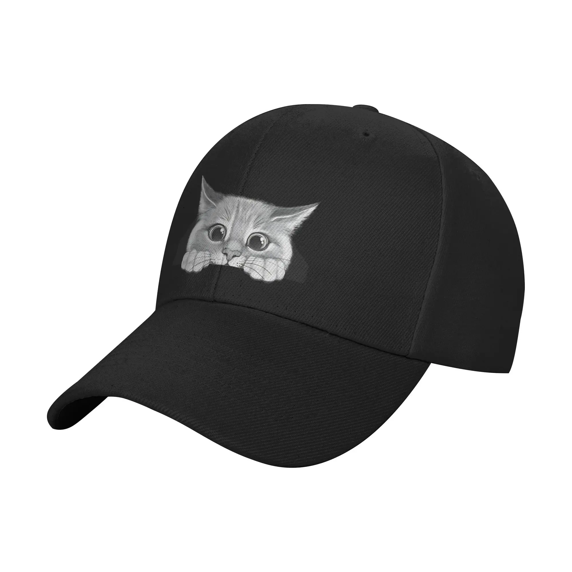 Summer Peeking Paw Cat Baseball Cap  Hiking Fishing Fitted Retro Design Sun Trucker Hat Couple Women Dropshipping Snapback Cap