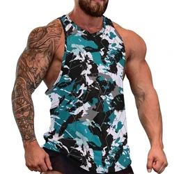 Camo Tank Tops For Men Gym Clothing 3D Printed Leopard Tank Tops Y2k Casual Sleeveless Ropa Hombre Breathable Tops Sportwear