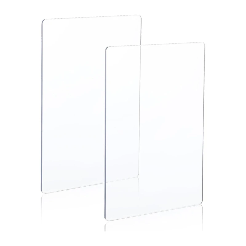 Transparency Acrylic Cutting Pads 2 Packs Die Cutting Plates Clear Thick for Work
