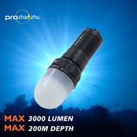 3000 Lumen Underwater Diving Strobe IP68 200M 26650 Rechargeable Scuba Beacon Diving Signal Lights