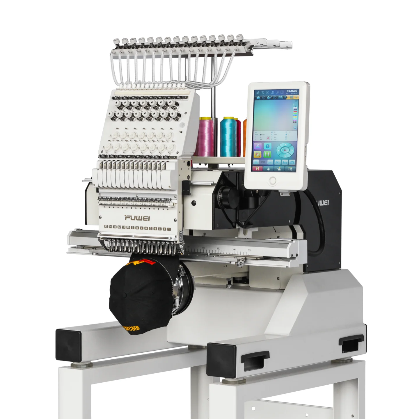 High speed computer single head embroidery machine 9/12/15 needle optional 13.7 