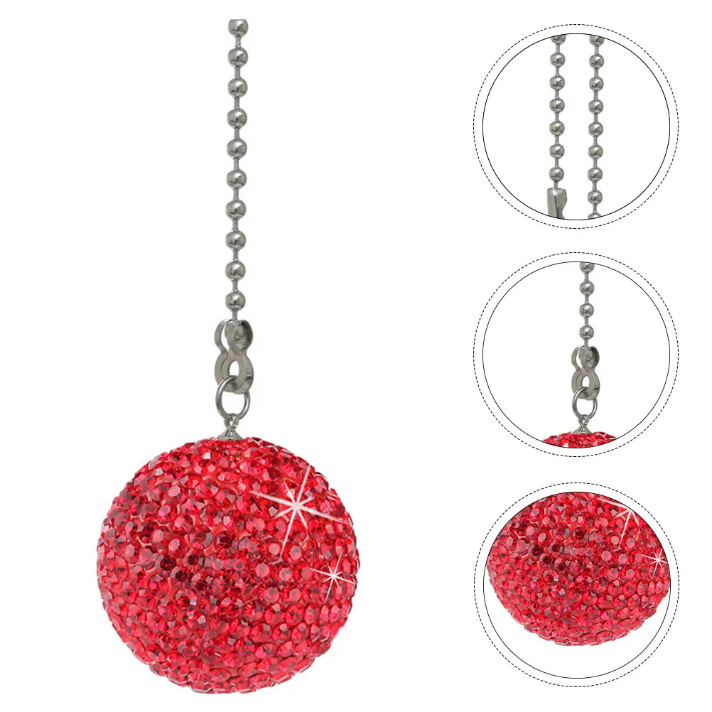 

Комплект цепочек для потолочного вентилятора из нержавеющей стали с кристаллами и стразами, декоративная замена для вентилятора, лампы, люстры