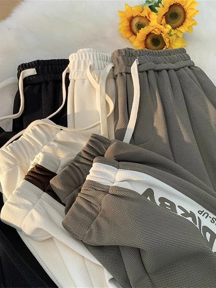 

Мужские повседневные брюки весна-осень 2024: Новые утепленные спортивные штаны в американском уличном стиле, крутые повседневные брюки