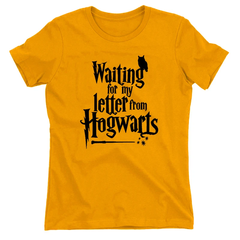 

Waiting For My Letter Women Slogan T Shirt 90s Lady Girls Harajuku Muggle Tee Tops Drop Shipping A-681