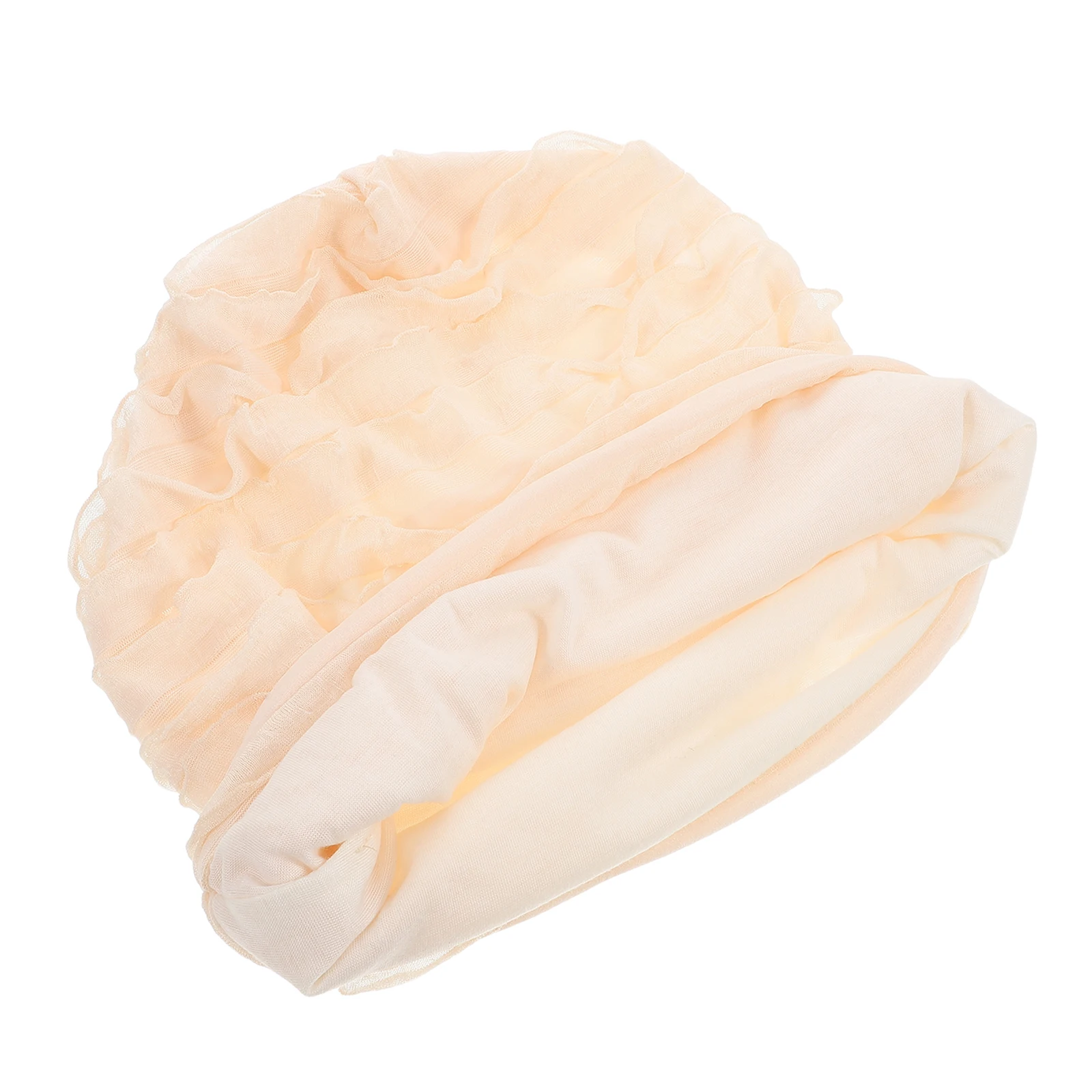 

Chemotherapy Sleep Bald Head Cap Pink Windproof Women Bonnet Hair Turban Polyester Bath Hair Cap Caps