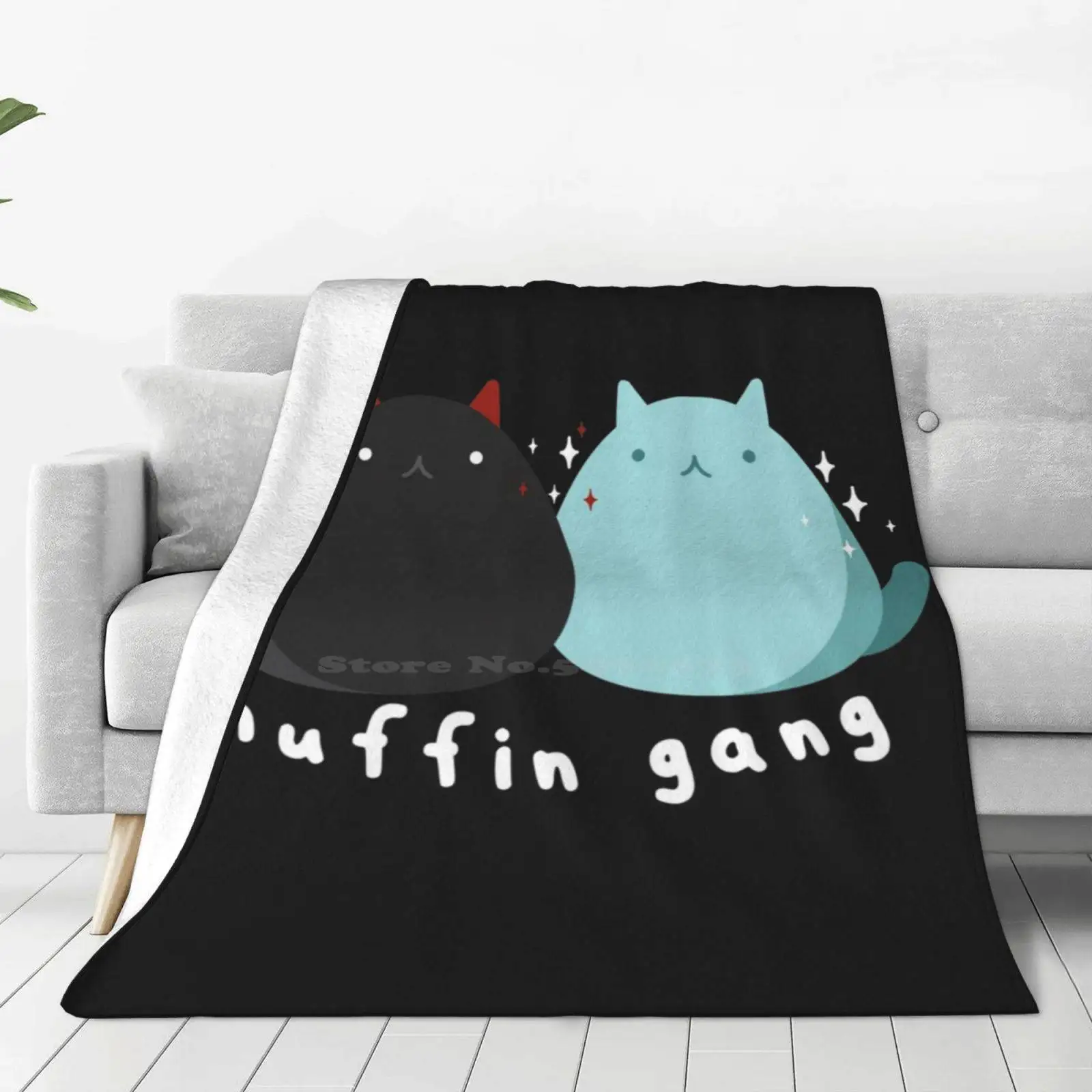 Muffin Gang , Cats For Home Sofa Bed Camping Car Plane Travel Portable Blanket Cats Adopt Dont Shop Grey And White Cat Kittens