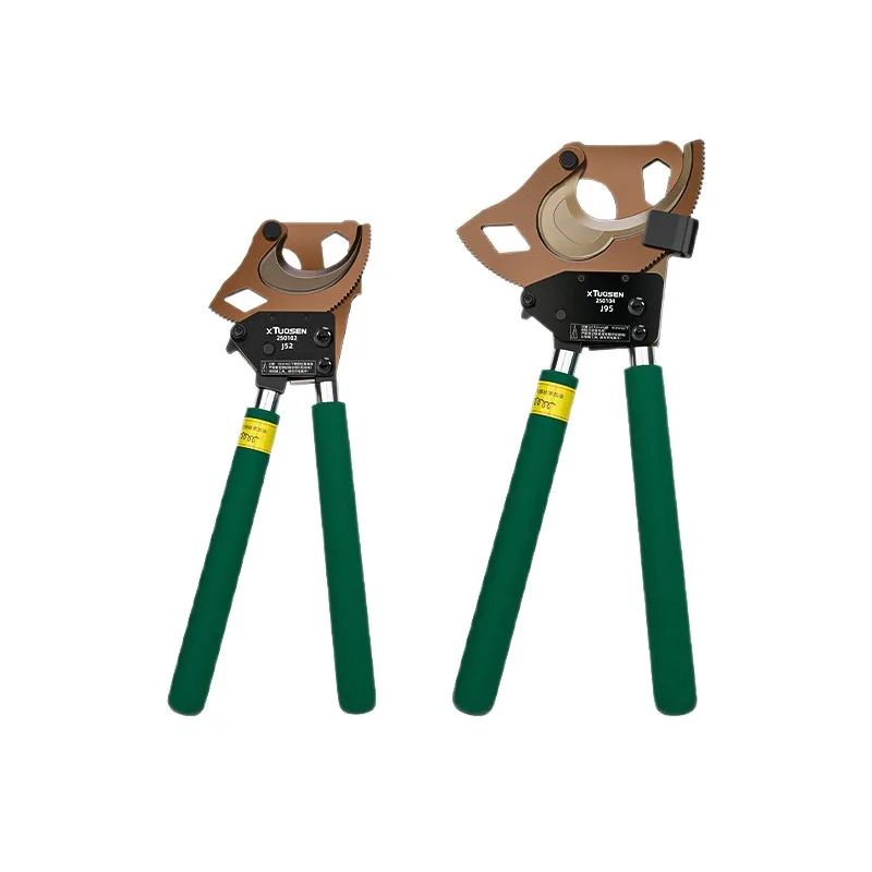 Ratchet Cable Cutter Hydraulic Wire Cutting Plier Crescent Shape Cable Scissors For Electrical Cable Cutting