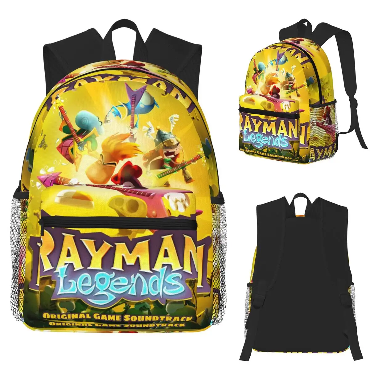 حقيبة ظهر للطلاب من ألعاب الرسوم المتحركة Rayman Legends حقيبة مدرسية للمشي لمسافات طويلة والسفر حقيبة نهارية للأولاد والبنات حقيبة كتب عصرية حقائب كتف
