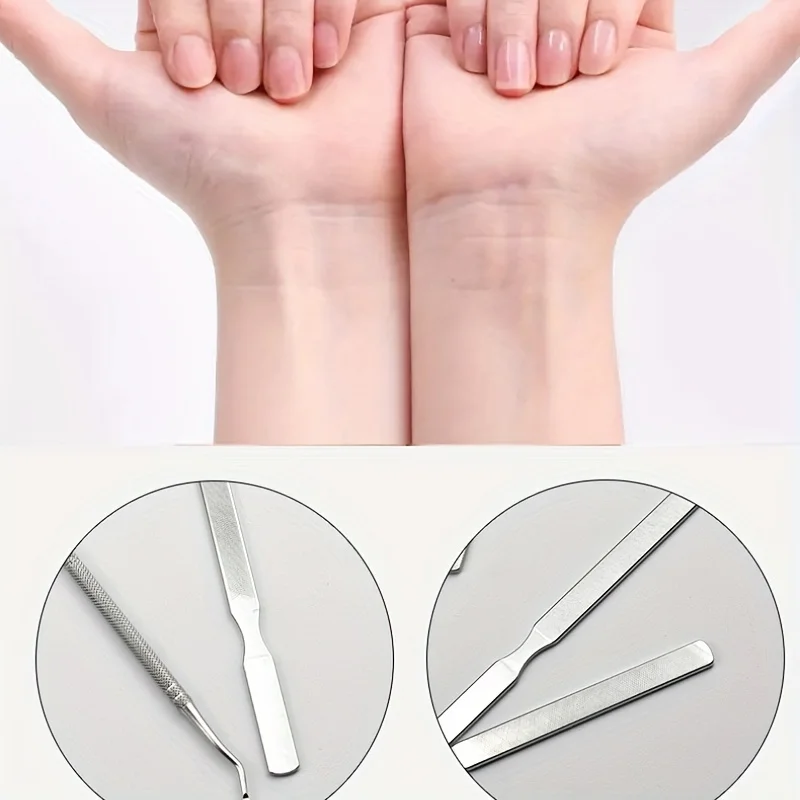 قطعتان من مبرد الأظافر، رافع أظافر القدم الغارزة من الفولاذ المقاوم للصدأ، تشكيل وتلميع، مجموعة إزالة أظافر القدم المتزايدة للداخل، ندبة إصلاح القدم