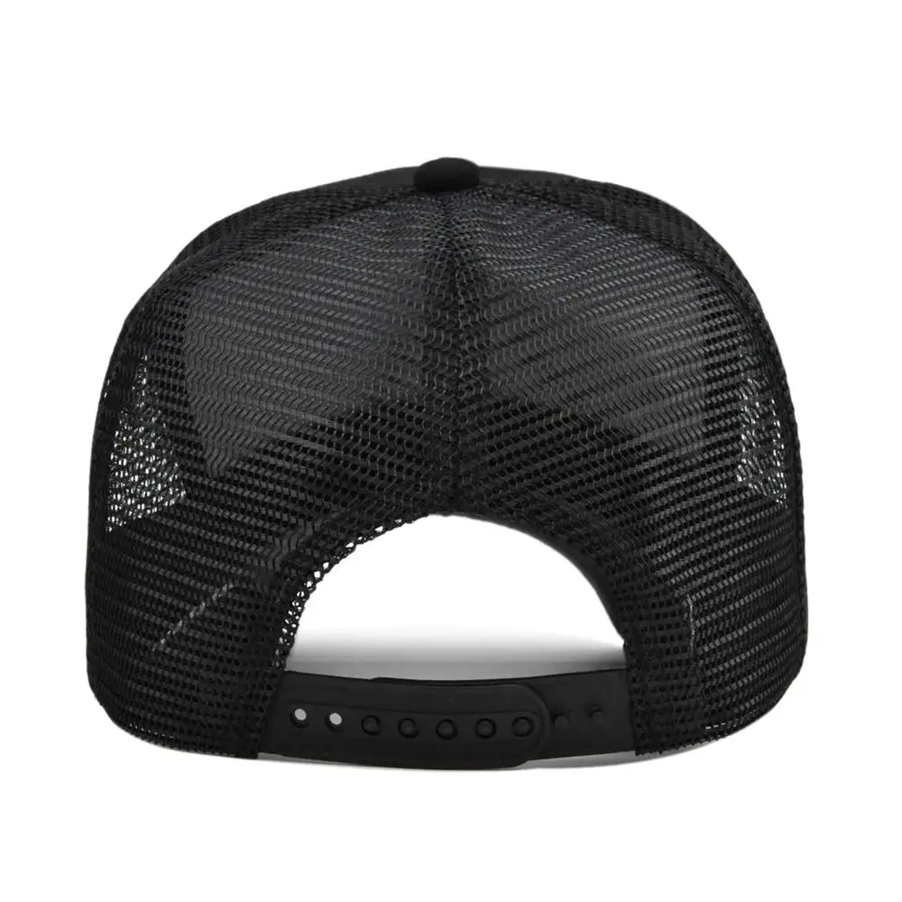 New Hard Top Baseball Cap Breathable 5 Panels Mesh Hat Solid Color Visor Hat Men Women