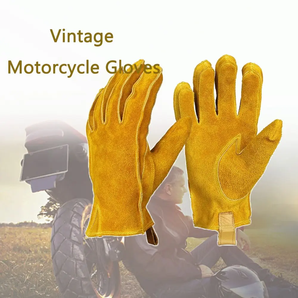 Autumn And Winter Breathable Mountain Biking Leather Wear-resistant Full Finger Mittens Motorcycle Riding Gloves Non-slip