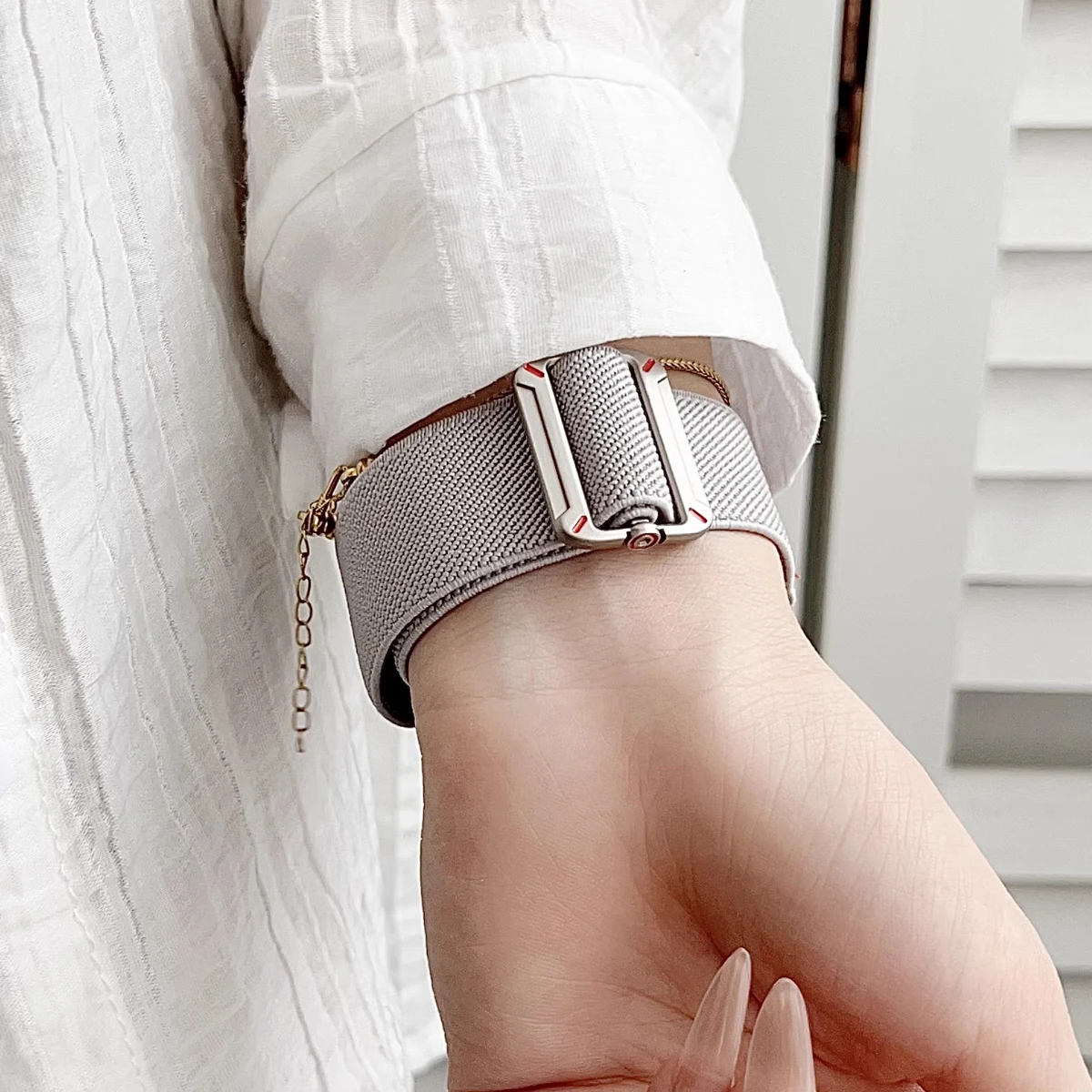 NEW Case+Strap for Redmi Watch 6 Elastic Nylon Band Hard PC Cover Frame for Redmi 6 Protective Bumper Shell Sport Bracelet