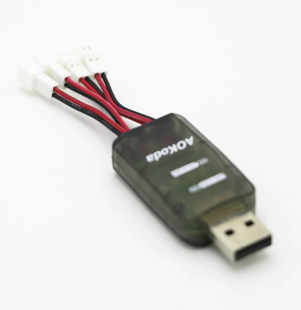 AOKoda CX405 4CH Micro USB Battery Charger For 1S Lipo LiHV Battery High Quality