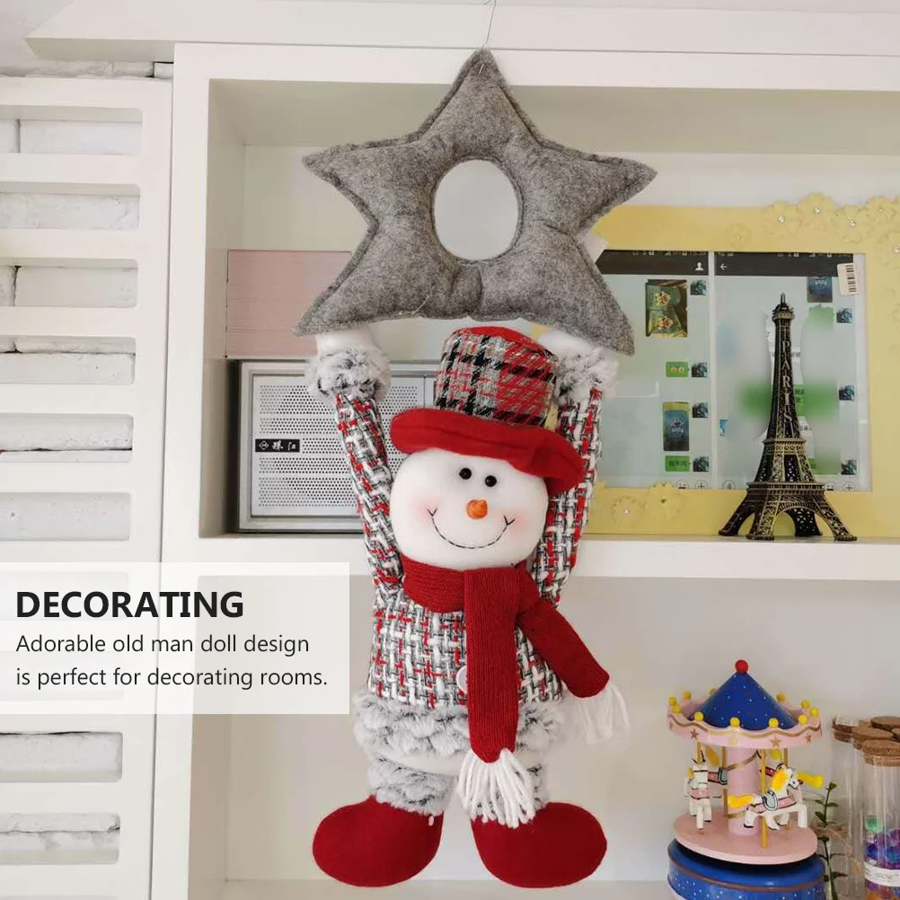 

1pc Snowman Hanging Decoration Lovely Christmas Pendant For Tree Wall Window Home Party Supplies Xmas Ornament Craft