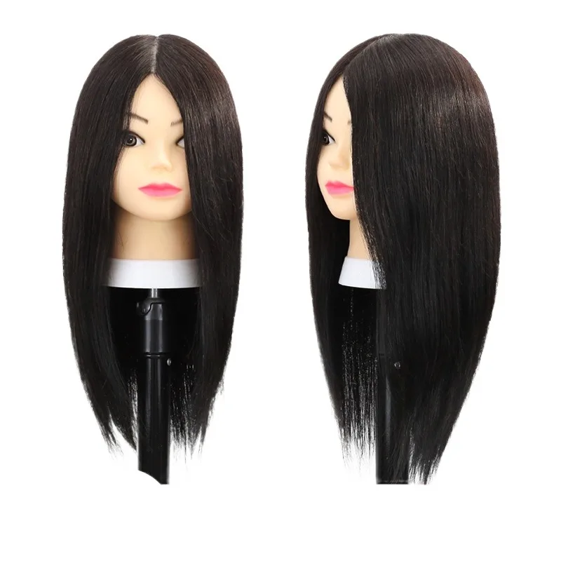 

Голова-манекен, 100% человеческие волосы, реалистичные кукольные головы, парикмахерская практика для краски, отбеливатель, горячие завитки, плетение, тренировочный манекен