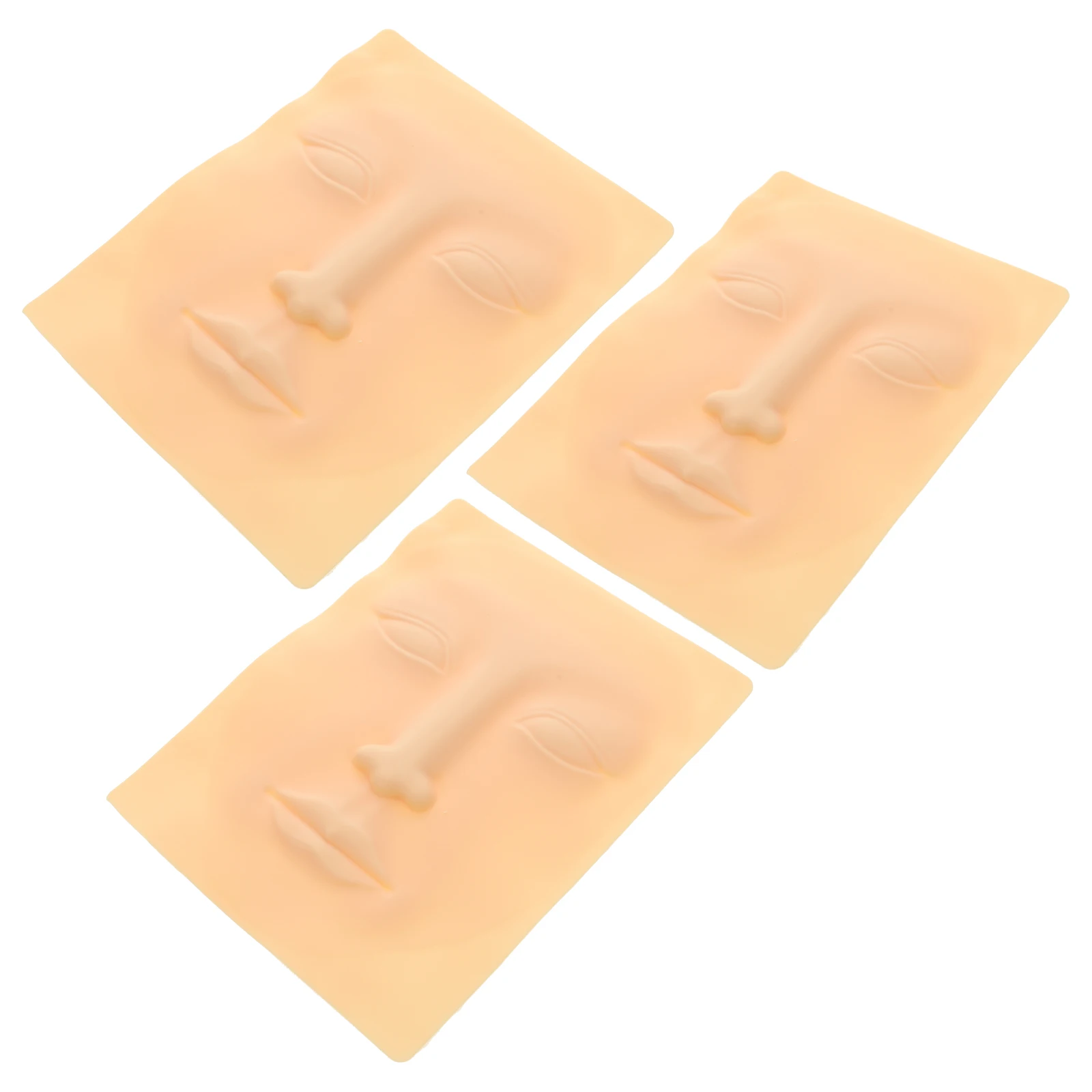 

3pcs Skin 2mm Thick Practice Skin For Tattooing Silicone Practice Sheets Sheets for Beginners Embroidery Tools