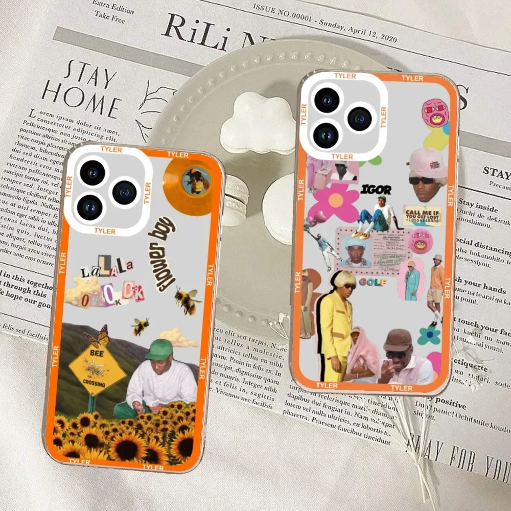 Tyler the creator Golf IGOR Bees Phone Case For iPhone 11 12 Mini 13 14 Pro Max Transparent Shell