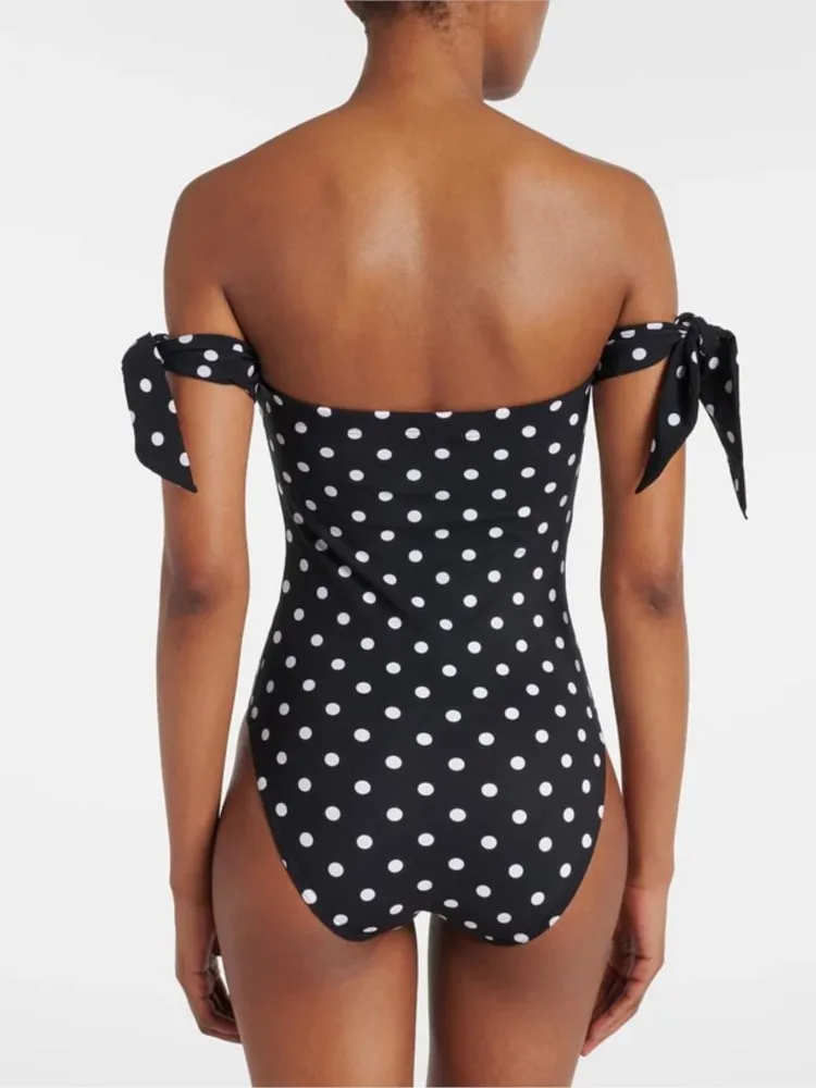 Bikini Bodysuit Swimwear Women With Skirt Bathing Suit Summer New Ruffle Splice Print Beachwear Holiday Bikini Cover Ups Outfits