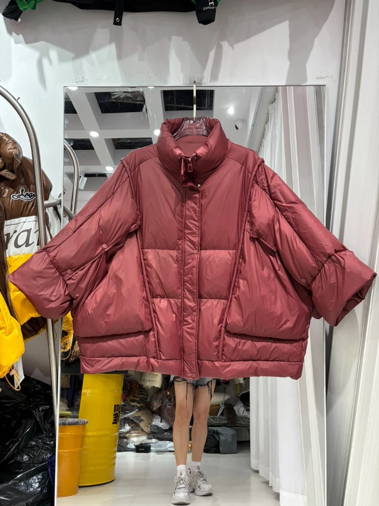 Down Coat Winter 2026 New Plus Size Loose Thick Warm Women Youthful Mid Length Large Pockets Trendy Elegant Fit Outerwear