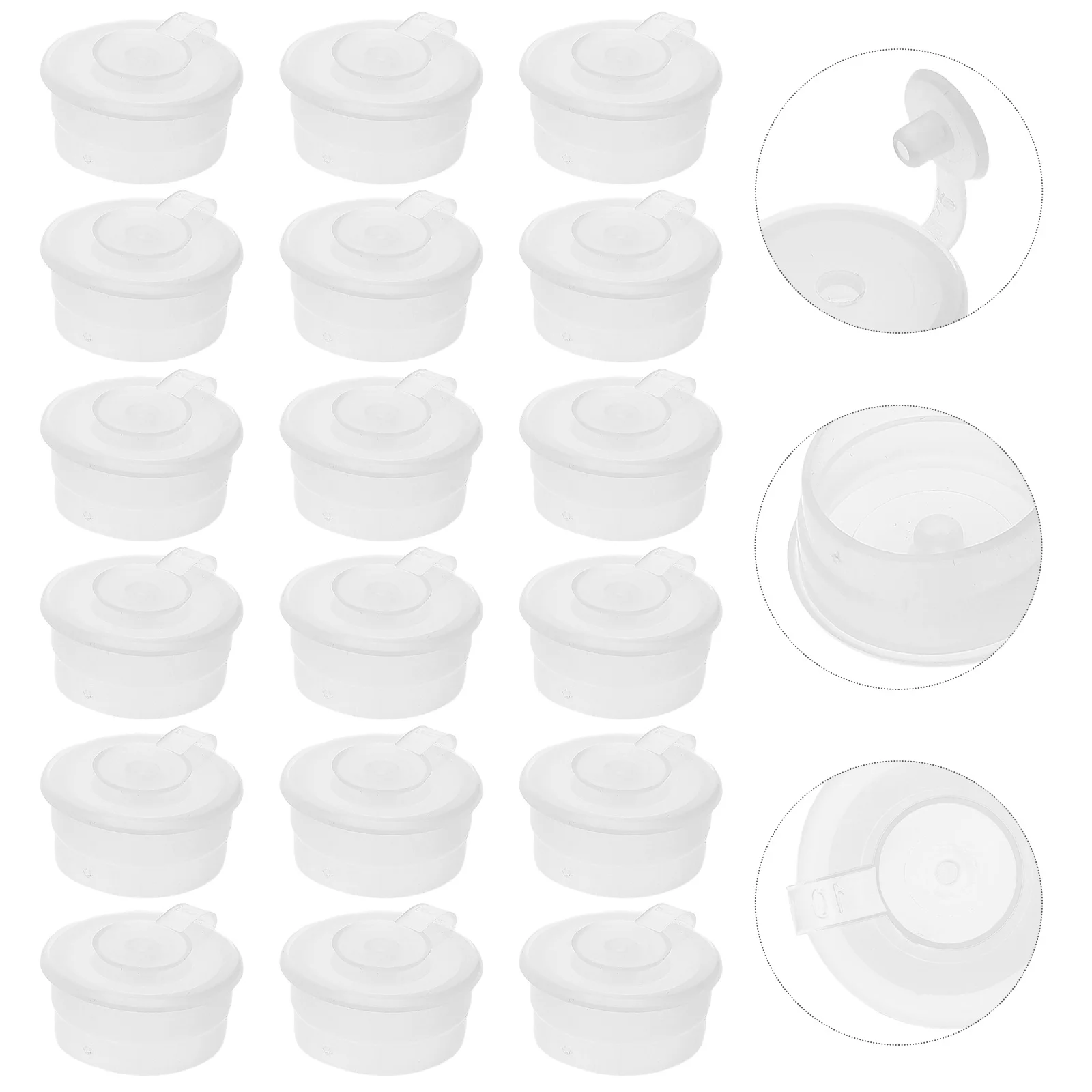 

100Pcs Condiment Bottle Lid Pour Spout Lids Leakproof Sauce Dispenser Kitchen Cap Adapter Bottle Emptying Cap