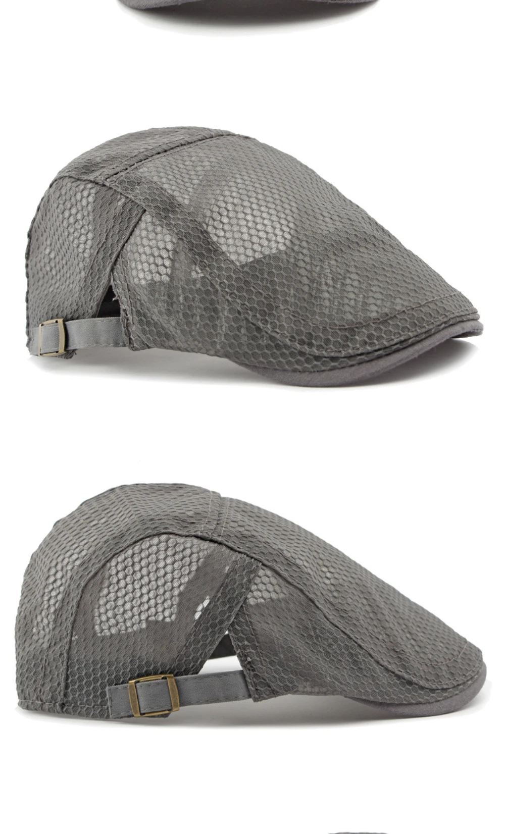 HT4822 Baskenmützen Frühling Sommer Mesh-Kappen für Herren Damen Retro Künstler Maler Baskenmütze Herren Damen Ivy Flat Cap Atmungsaktive Baskenmütze – Detail 5