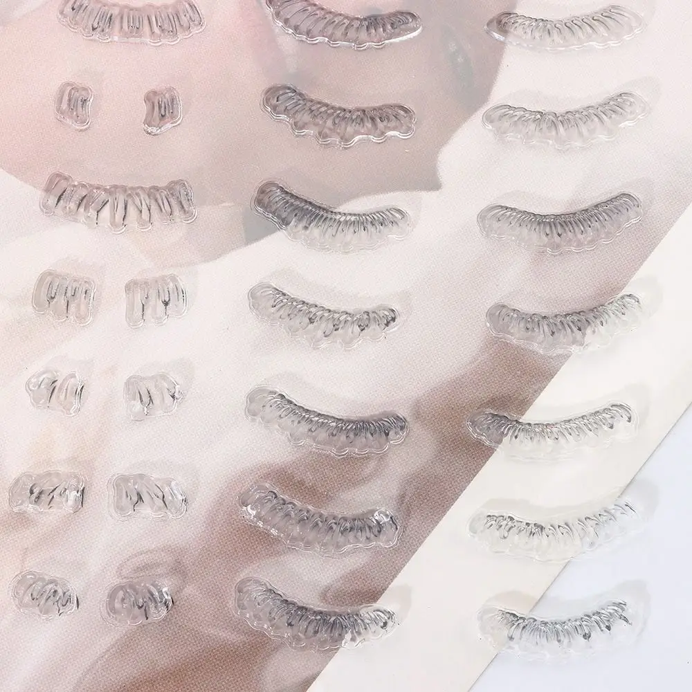 DIY Silicone Eyelash Stamps Tool Eyelashes Natural V-shaped Lower Lashes Extensions False Eyelash Eyeliner Seal