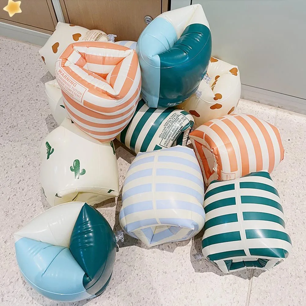 حلقات سباحة للذراع للأطفال الصغار حلقات تعويم للذراع أربطة للذراع للأطفال عوامات ذراع السباحة للأطفال الصغار قابلة للنفخ، ملحقات السباحة الآمنة