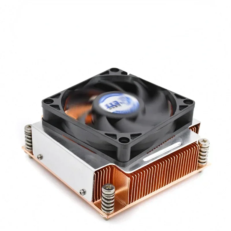 

Special Pure Copper Radiator with Fan High Power Strong Heat Dissipation Red Copper Dense Fin