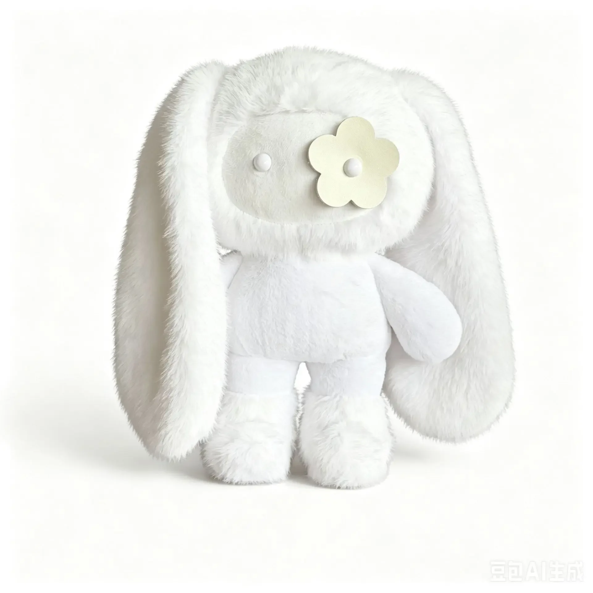 30cm Juju Rabbit Plush Keychain Flower Eye Bunny Stuffed Doll Kawaii Long Ears Animals Bag Pendant Car Keyring Toy Gift for Girl view 4