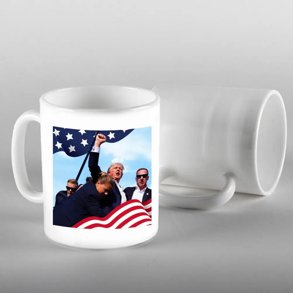 Trump Coffee Mug Support Our President Ceramic Cup Durable Ceramic Mug Drinkware Smooth Surface Political Statement Mug Fun Gift