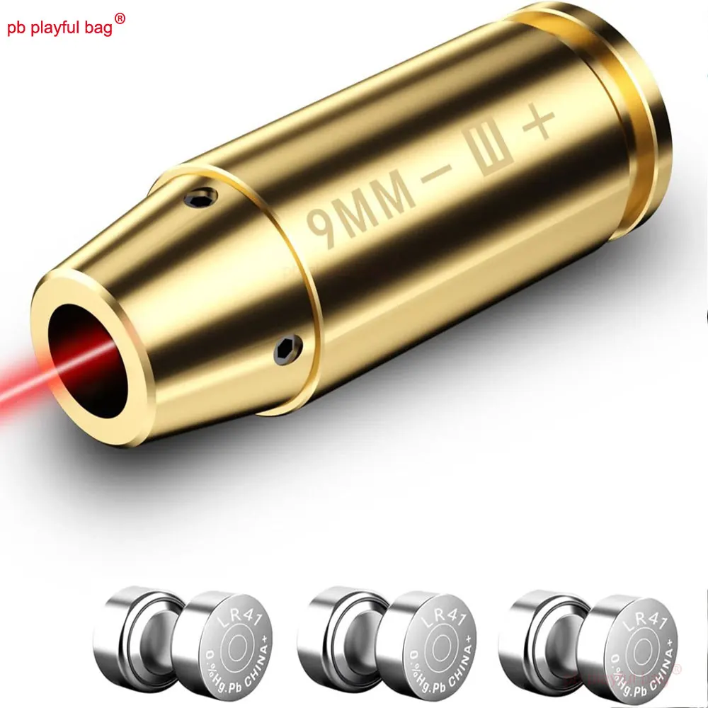 Outdoor Sports Training Equipment Tactical Red Laser Bore Sighter 9mm Adult CS Game Calibrator Toy Accessories QG507