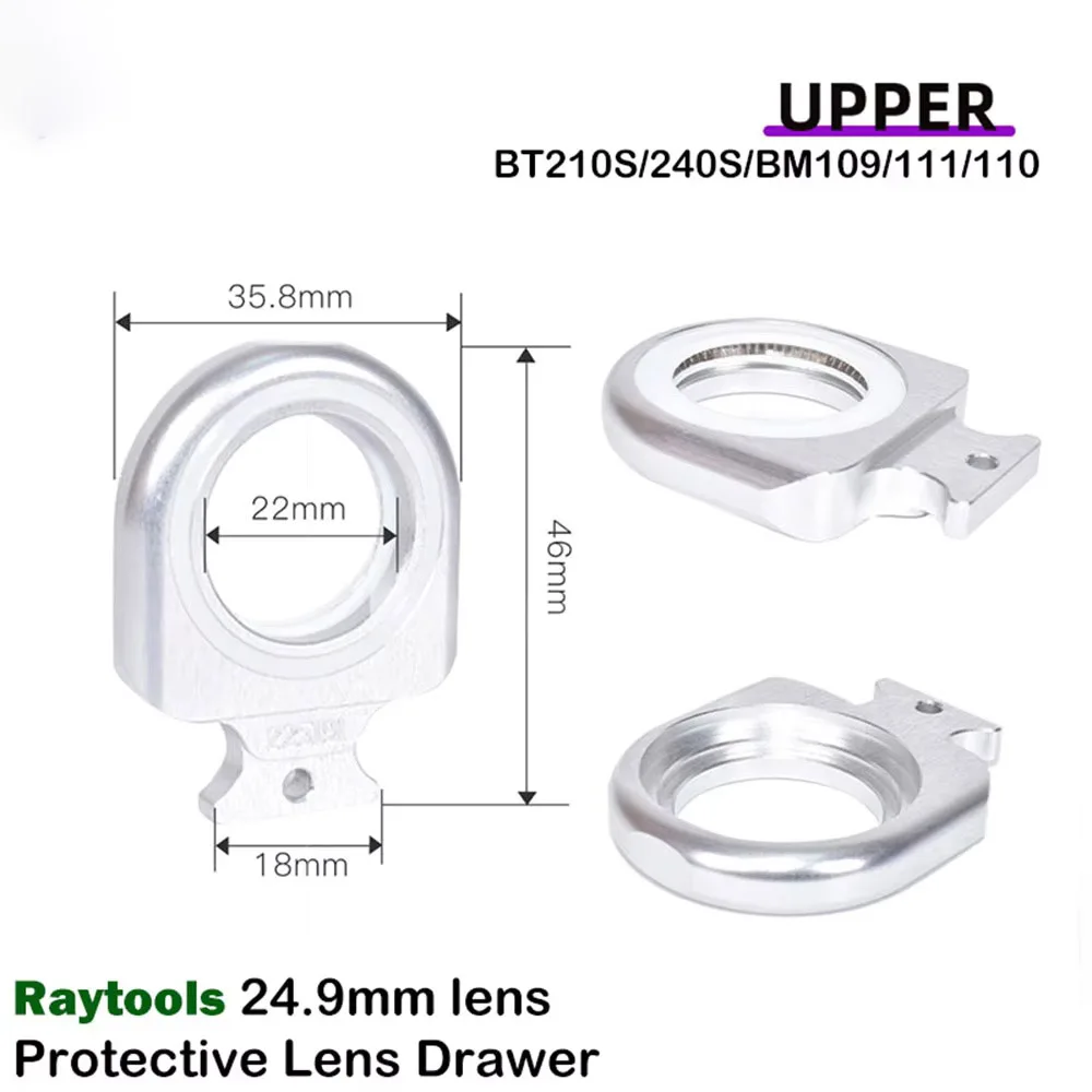 Laserschutzfenster-Basishalterung für Raytools BT240S BM109 BM111 BM110 Faserschneidkopf-Linsenhalterung – Detail 8