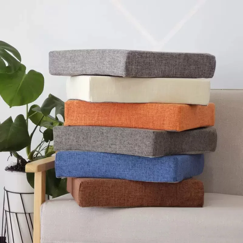 Custom Sofa Pads Square Chair Seat Pad Garden Bench Seat Cushion Decorative Chair Cushion Bay Window Pad Swings Patio Cushions