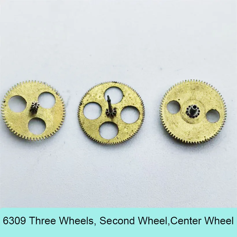 

Watch Accessories Suitable For Japan 6309 Movement Second Wheel Center Wheel Three Wheel 6309 Mechanical Watch Repair Parts