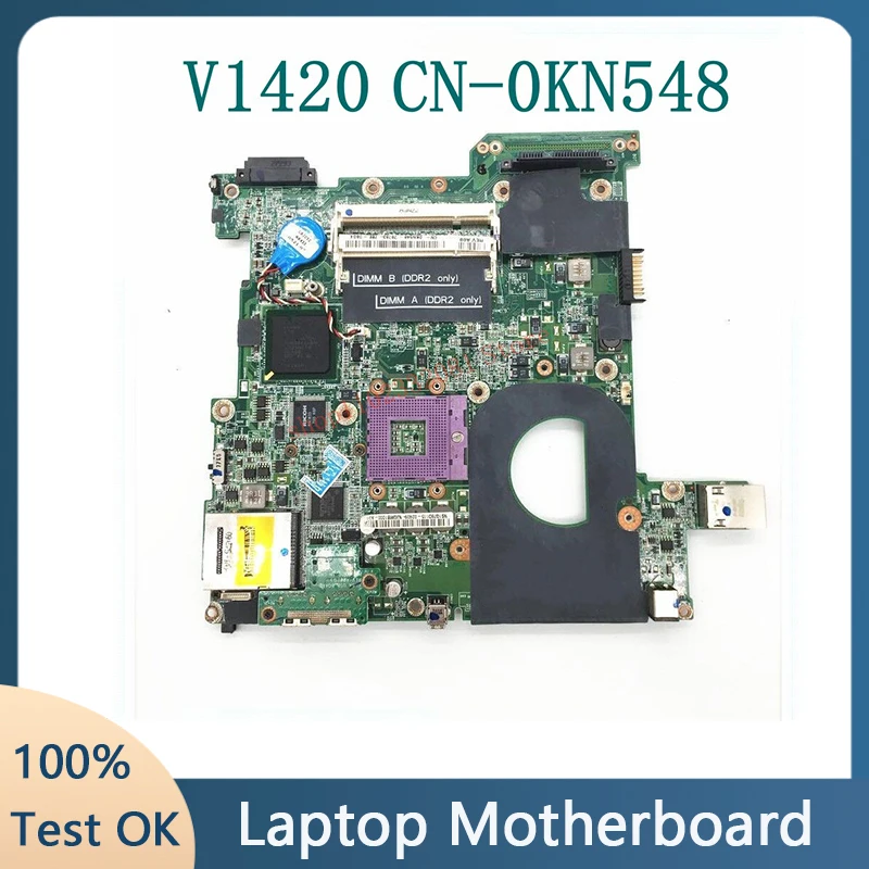 

High Quality Mainboard CN-0KN548 0KN548 KN548 For DELL Vostro 1400 1420 V1400 V1420 GM965 Laptop Motherboard 100% Full Tested OK