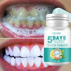 5 Days Teeth Whitening Powder Toothpaste Remove Plaque Stains Dental Calculus Oral Hygiene Cleaning Fresh Bad Breath Tooth Care