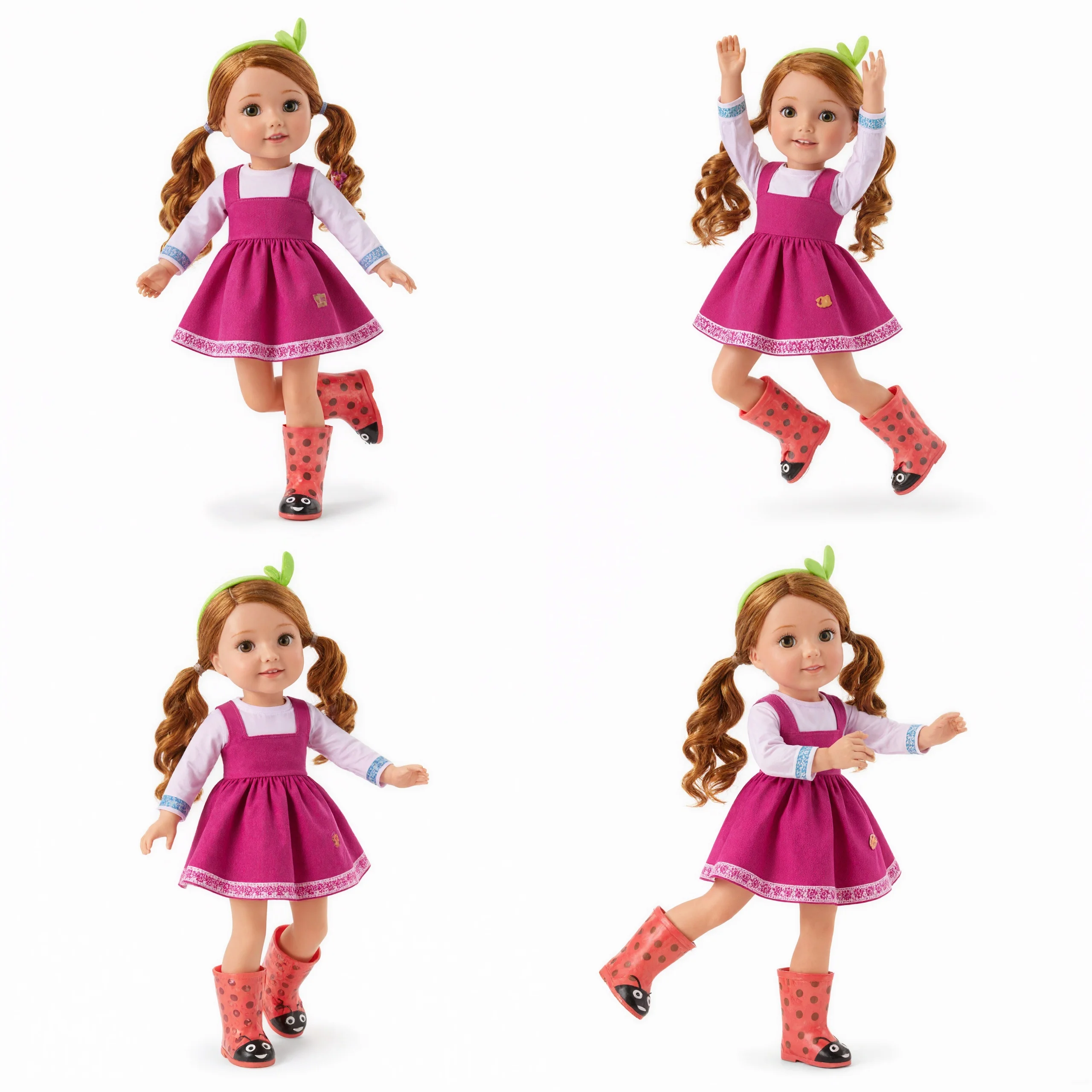 Vestiti per bambole Abito con stampa carino per Wellie Wisher da 14,5 pollici 32-34 cm Paola Reina Accessori per bambole Costume da bagno Calze Nancy Dolls