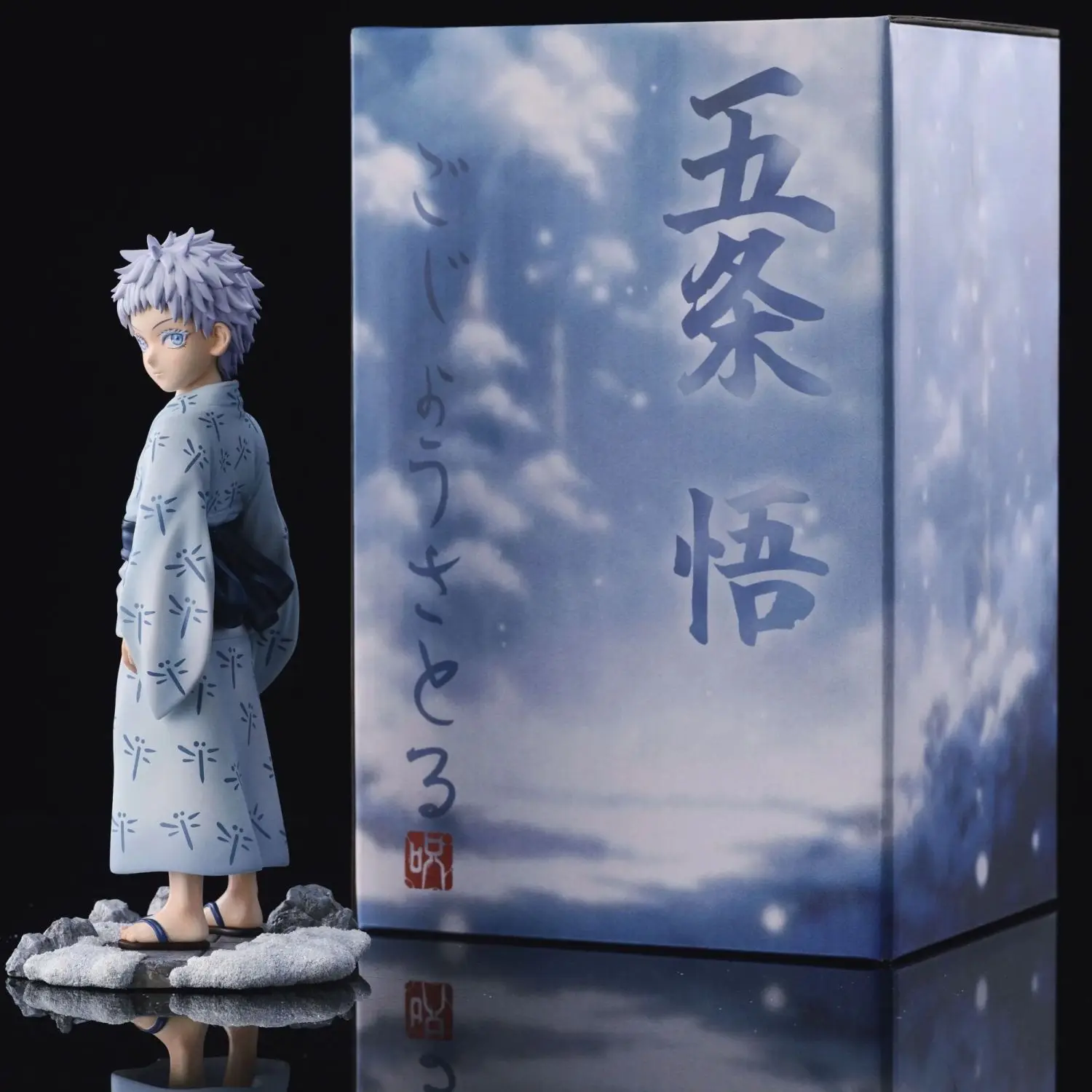 Anime Jujutsu Kaisen Figures Satoru Gojo Figure Childhood 5t5 Action Figurine Q Version Collectible Models Statue Ornament Gifts