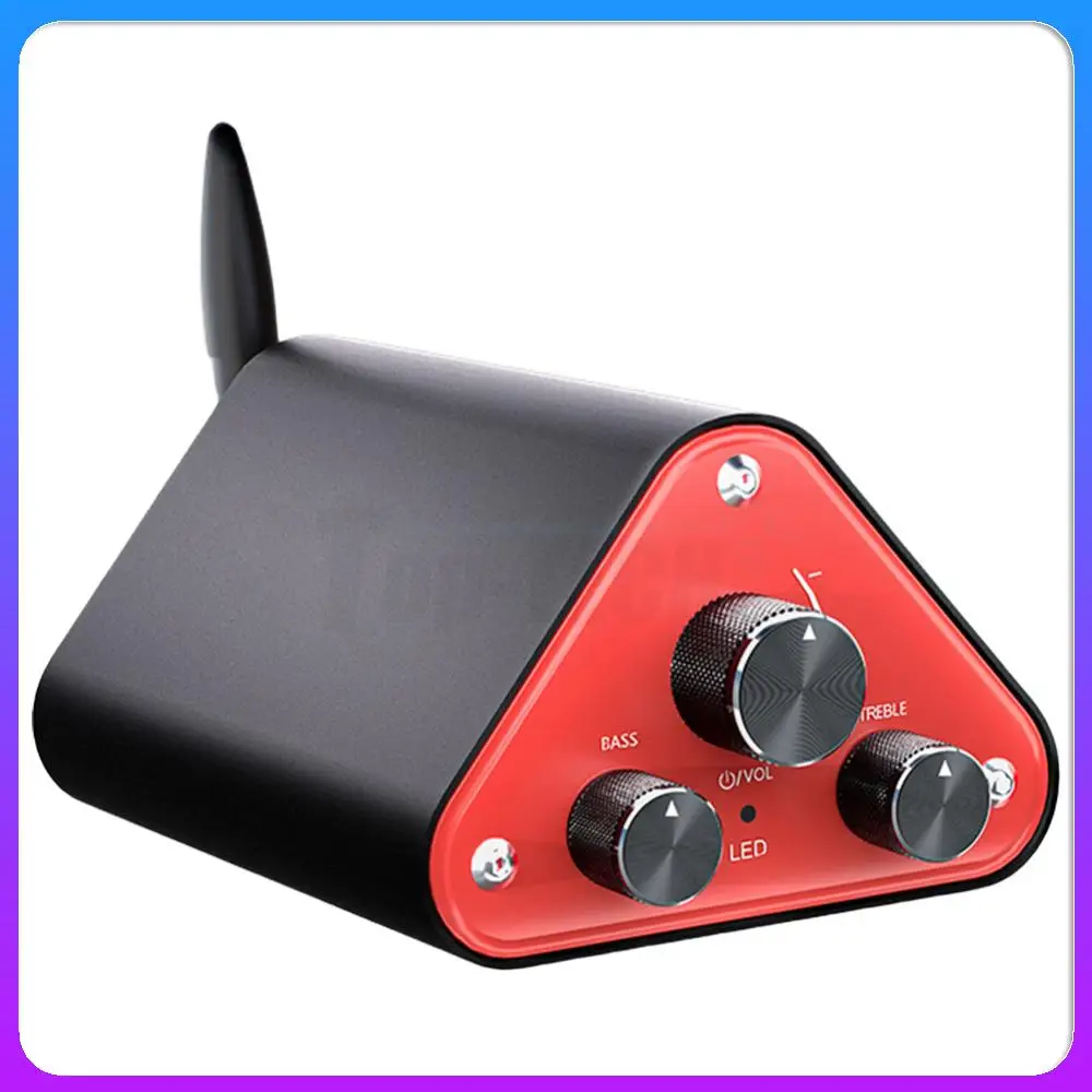 

PC Audio Amp BT5.4/USB/AUX 3 Modes HiFi 2.0 Stereo Digital Amplifier 50W+50W Dual Operational Amplifier for Home TV Phone Studio
