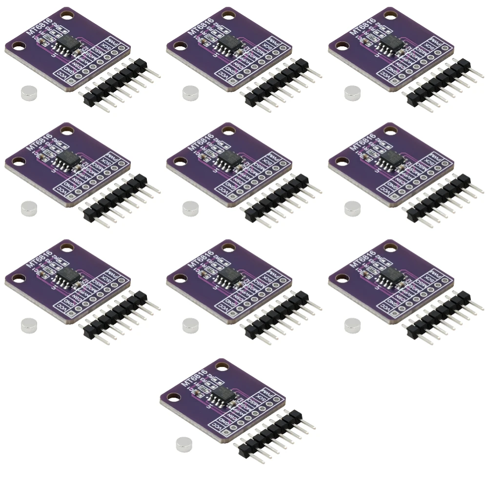 MT6816 high-speed and high-precision magnetic encoder magnetic induction angle measurement sensor module