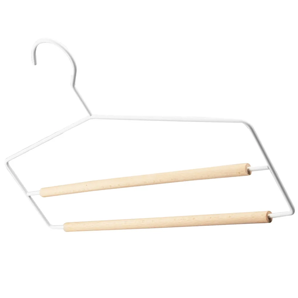 Wrinkle-Free Multi-Layer Trousers Hanger – Heavy-Duty Space-Saving Closet Organizer for Jeans, Pants, Scarves, Ties & Belts