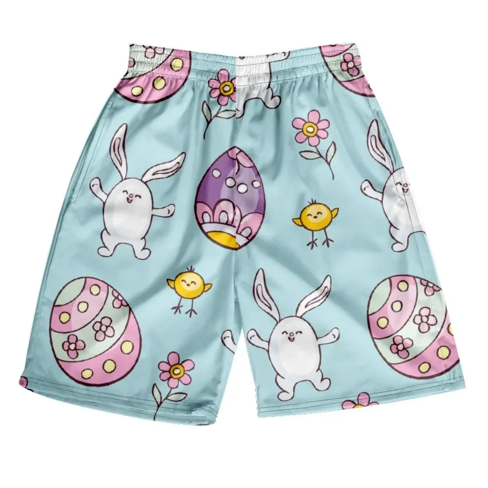 

Kawaii Easter Cartoon Shorts Lucky Eggs 3d Print Joggers Couple Unisex Streetwear Girls Casual Sport Beach Cool Homme Clothing