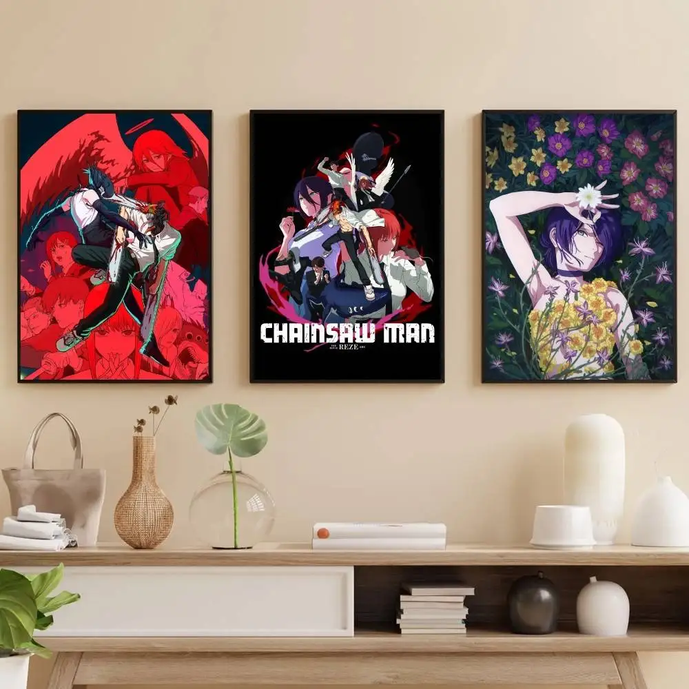 C-منشار رجل فيلم Reze قوس المشارك ذاتية اللصق الفن مقاوم للماء ورقة ملصق مقهى منزل بار غرفة #1